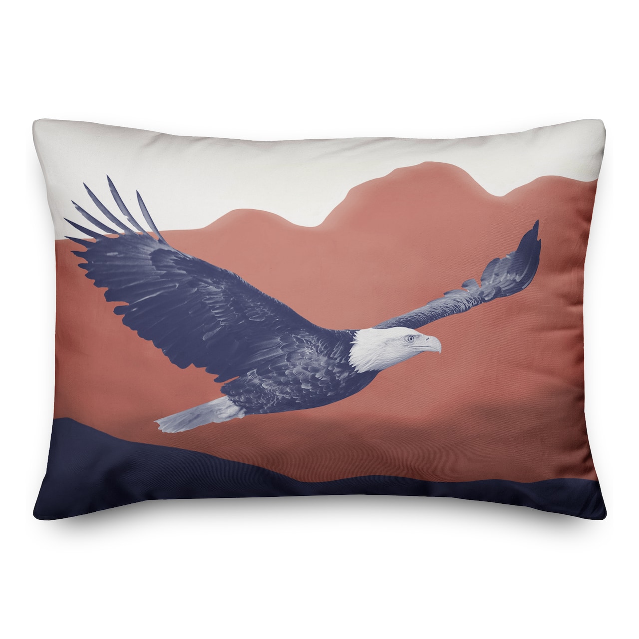 Patriotic Soaring Eagle Indoor/Outdoor Pillow